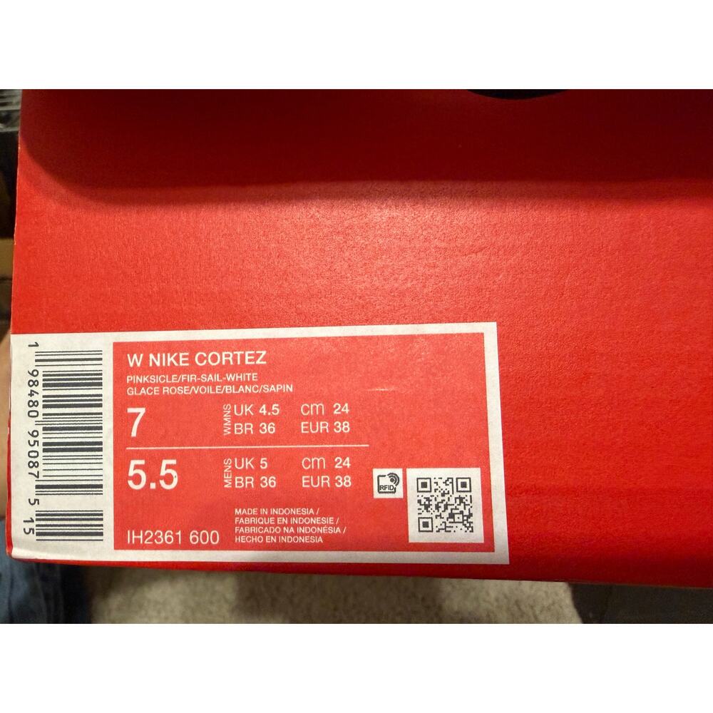 Nike Cortez EasyOn Pink Women’s Shoes Size 7 NIB - Picture 7 of 8